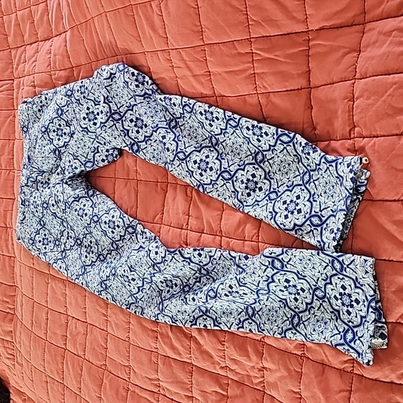 Zara  blue and white  jeans  size 4 - Picture 7 of 9